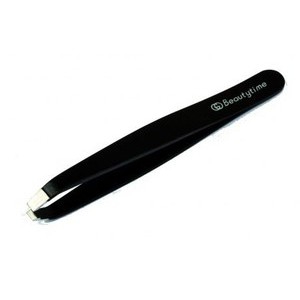 BEAUTYTIME PINZETTA PIATTA CON FINITURE A CANNA DI FUCILE - farmachicca