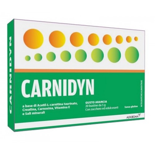 CARNIDYN 20 BUSTINE DA 5 G GUSTO ARANCIA - farmachicca