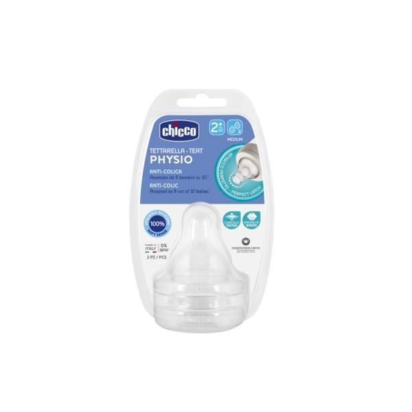 CHICCO TETTARELLA PERFECT 5 2M IN SILICONE 2 FORI 2 PEZZI - farmachicca