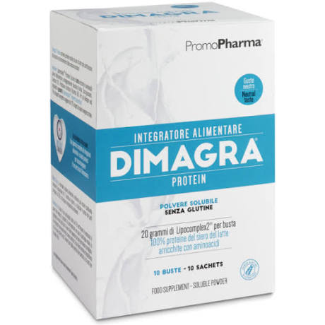 DIMAGRA PROTEIN POLVERE SOLUBILE GUSTO VANIGLIA 10 BUSTINE - farmachicca