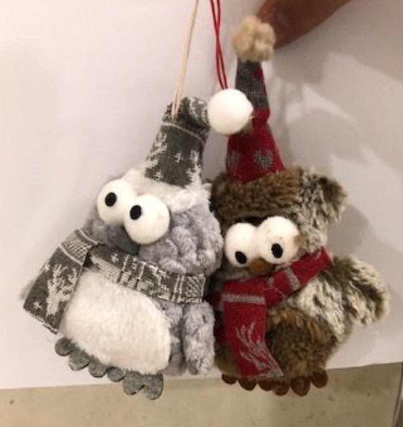 Gufetti per albero di Natale - farmachicca