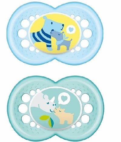 MAM SUCCHIETTO ORIGINAL 16+ SILICONE MASCHIO 2 PEZZI - farmachicca