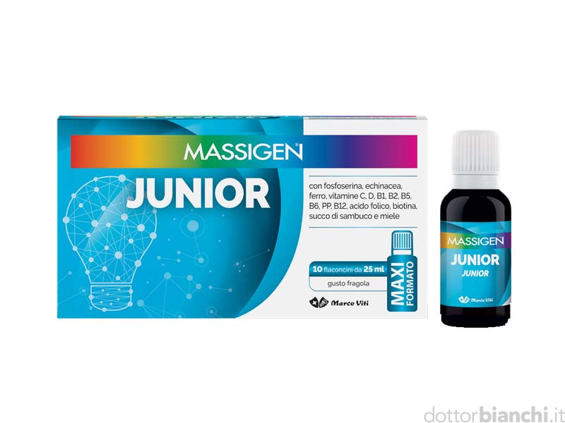 MASSIGEN JUNIOR 10 FLACONI DA 25 ML  - farmachicca