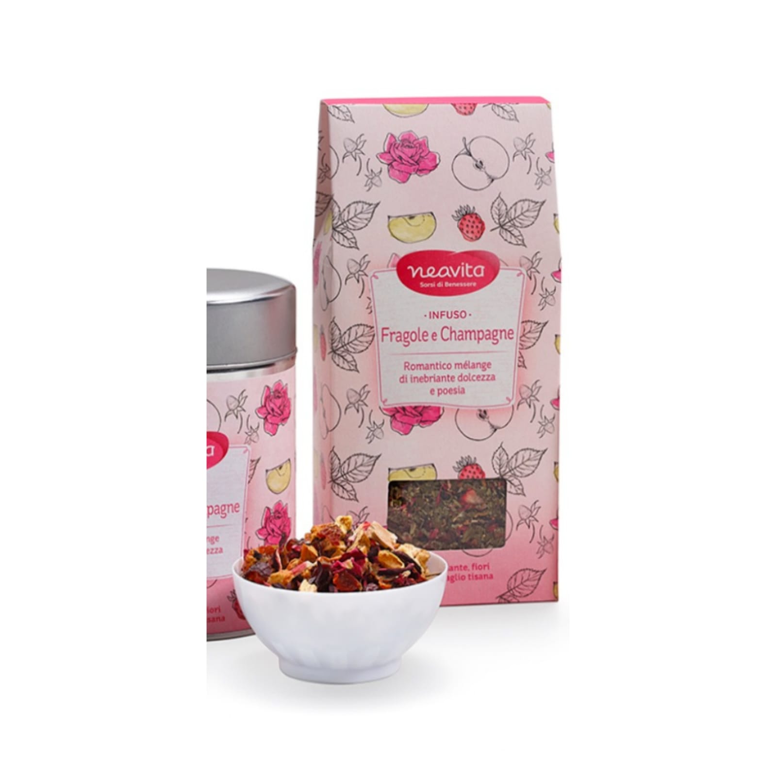 NEAVITA RICARICA INFUSO FRAGOLE/CHAMPAGNE 100 G - farmachicca