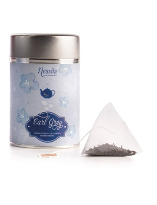 NEAVITA THE SILVER TIN EARL GREY FILTRI NEW - farmachicca
