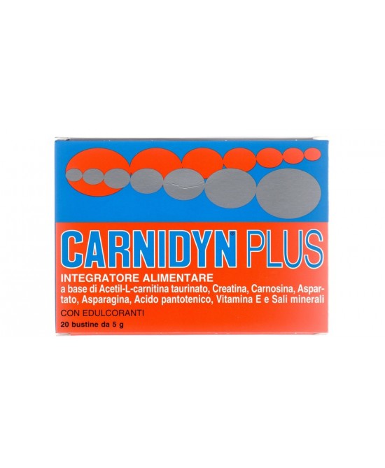 CARNIDYN PLUS 20 BUSTINE DA 5 G GUSTO ARANCIA - farmachicca