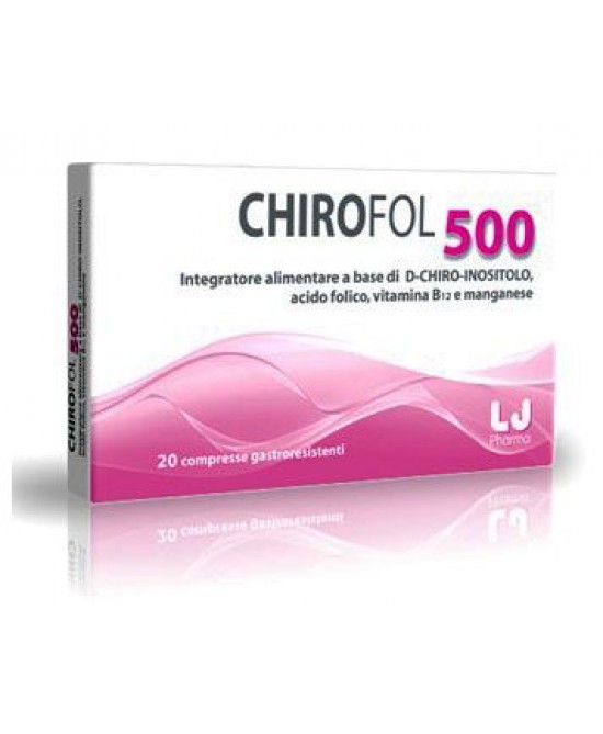 CHIROFOL 500 20 COMPRESSE GASTRORESISTENTI - farmachicca