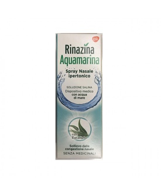 RINAZINA AQUAMARINA SPRAY NASALE IPERTONICO CON EUCALIPTO 20 ML - farmachicca
