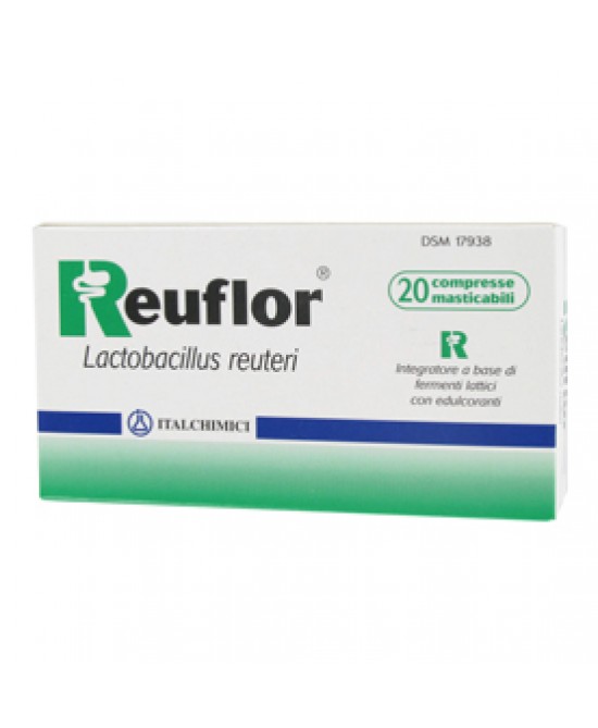 REUFLOR 20 COMPRESSE MASTICABILI AROMA LIMONE - farmachicca