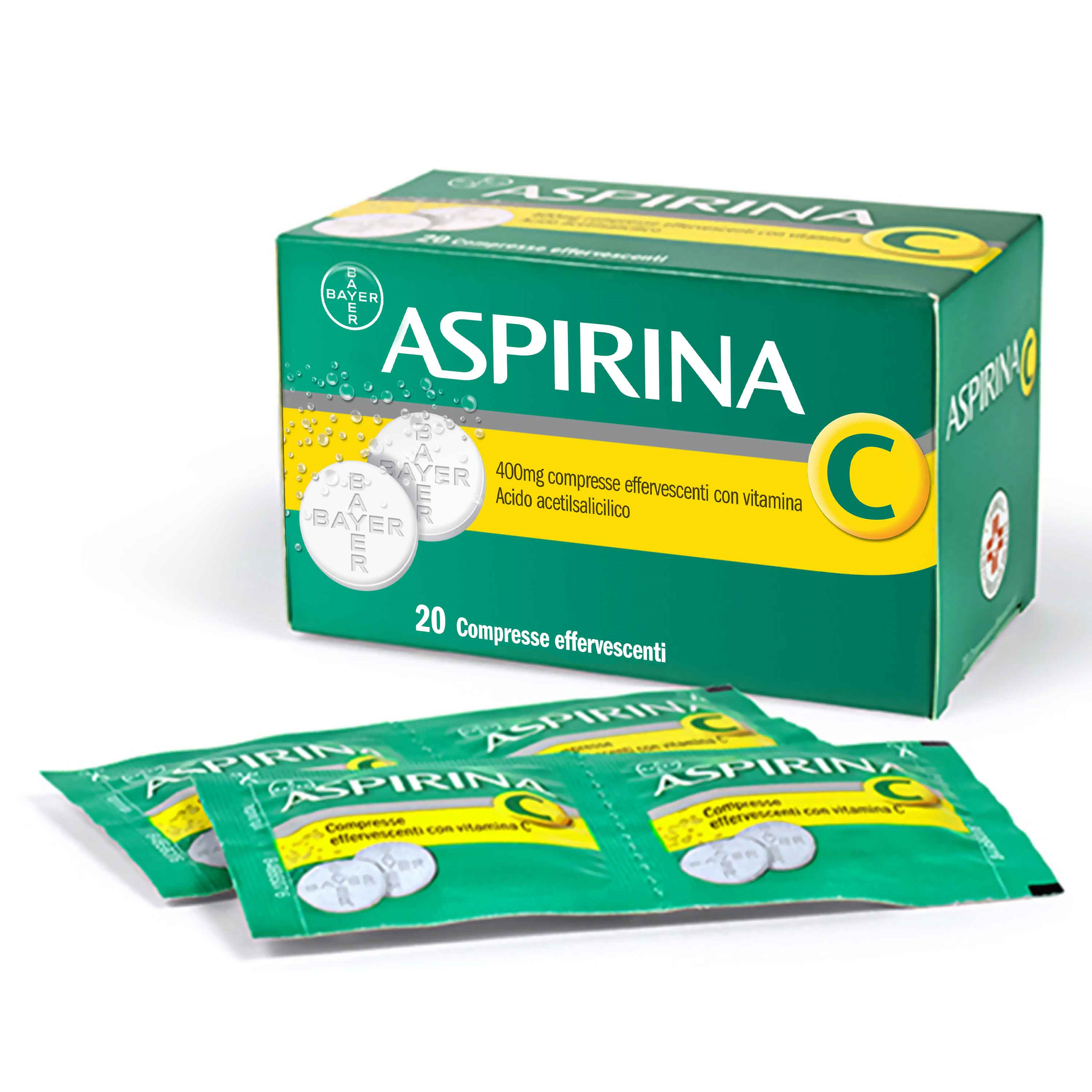 ASPIRINA C*20CPR EFF 400+240MG - farmachicca