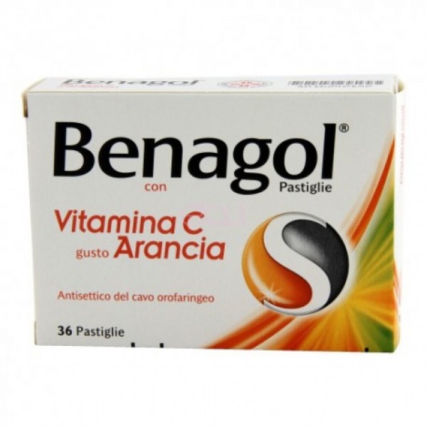 BENAGOL VIT C*36PAST ARANCIA - farmachicca