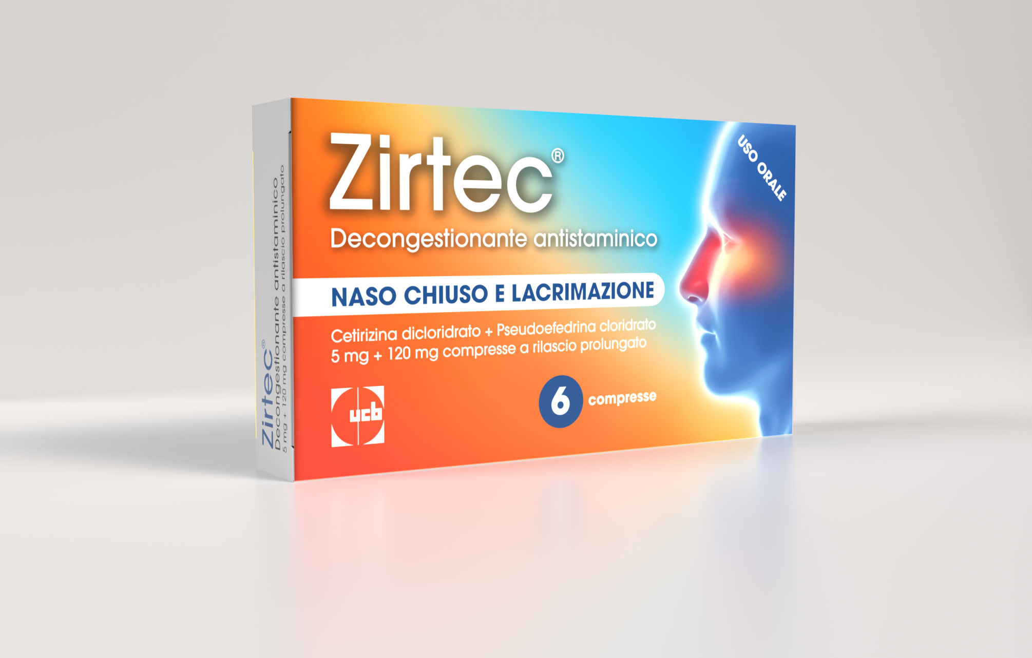 ZIRTEC DECONG ANT*6CPR 5+120MG - farmachicca