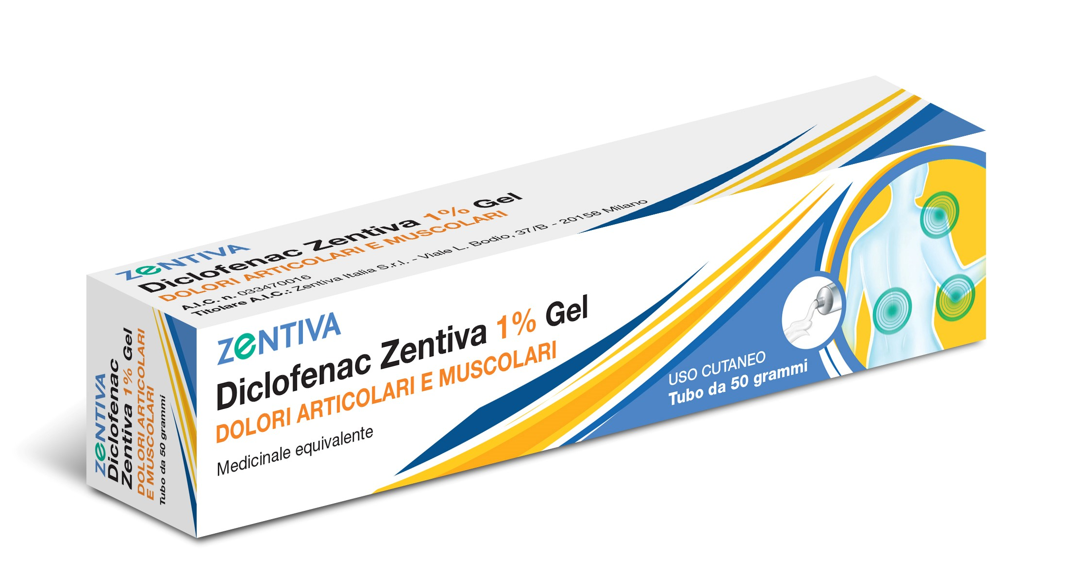 DICLOFENAC ZENTIVA*GEL 50G 1% - farmachicca