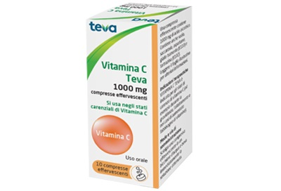 VITAMINA C TEVA*10CPR EFF 1G - farmachicca