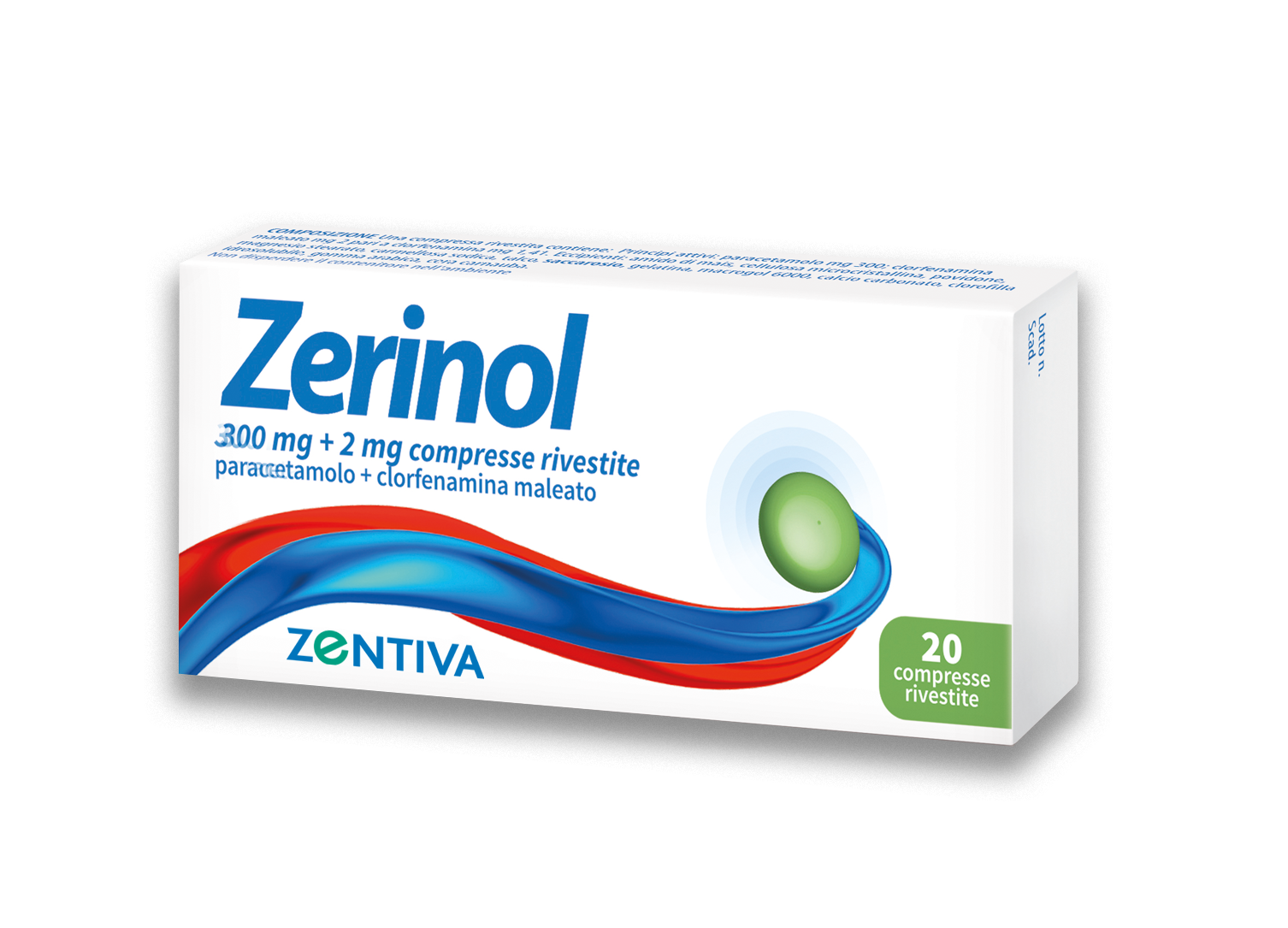 ZERINOL*20CPR RIV 300MG+2MG - farmachicca