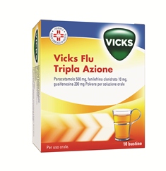 VICKS FLU TRIPLA A*OS 10BUST - farmachicca