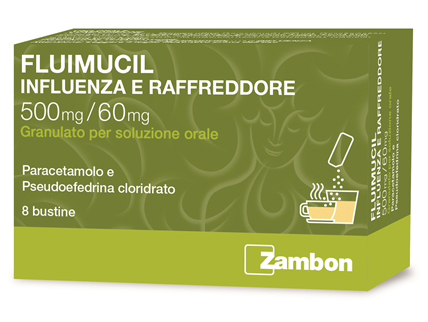 FLUIMUCIL INFLUENZA RAFFR*8BST - farmachicca