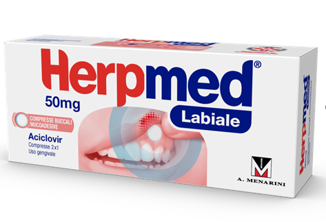 HERPMED LABIALE*2CPR BUCC 50MG - farmachicca