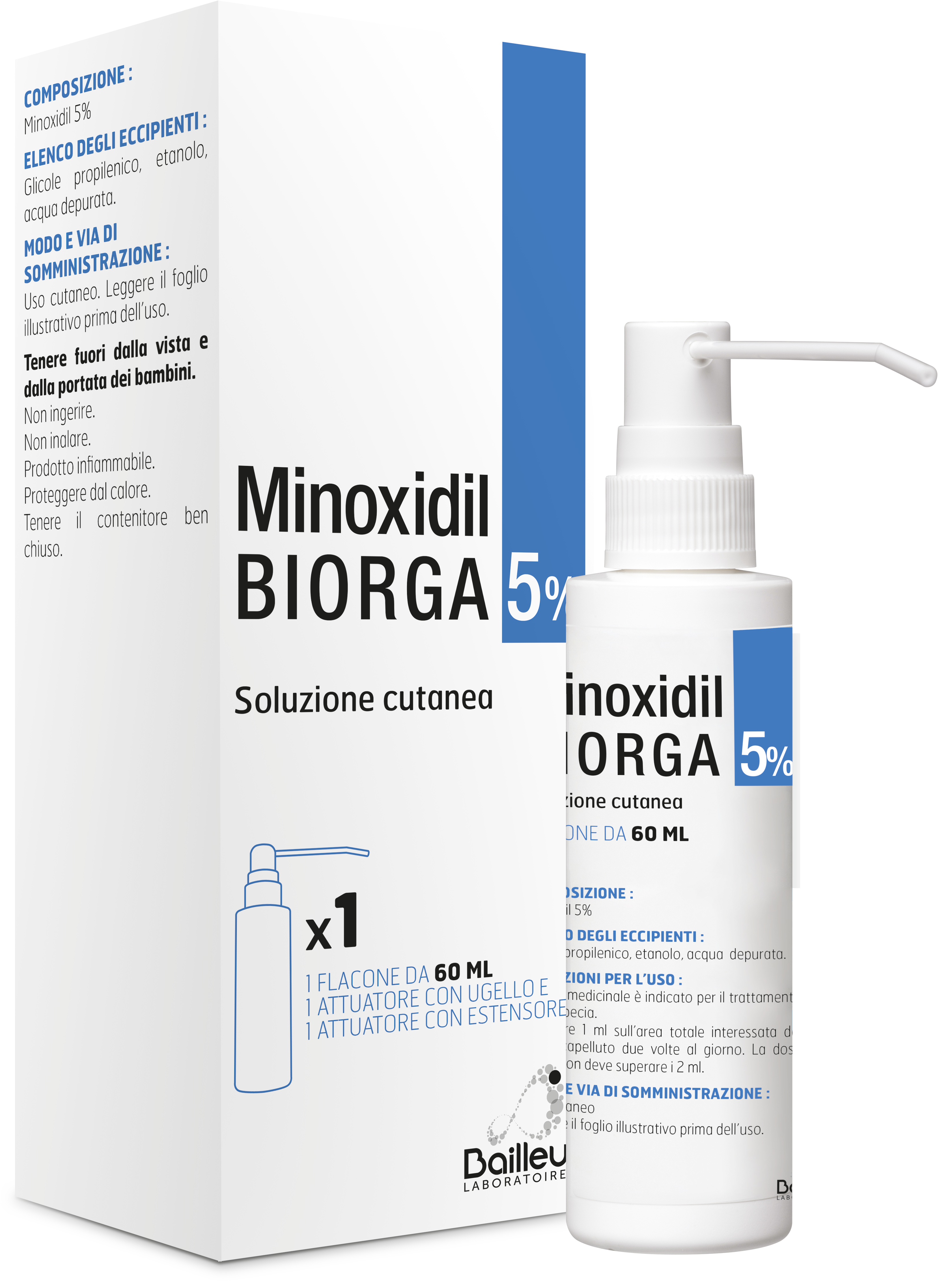 MINOXIDIL BIORGA*SOL CUT60ML5% - farmachicca