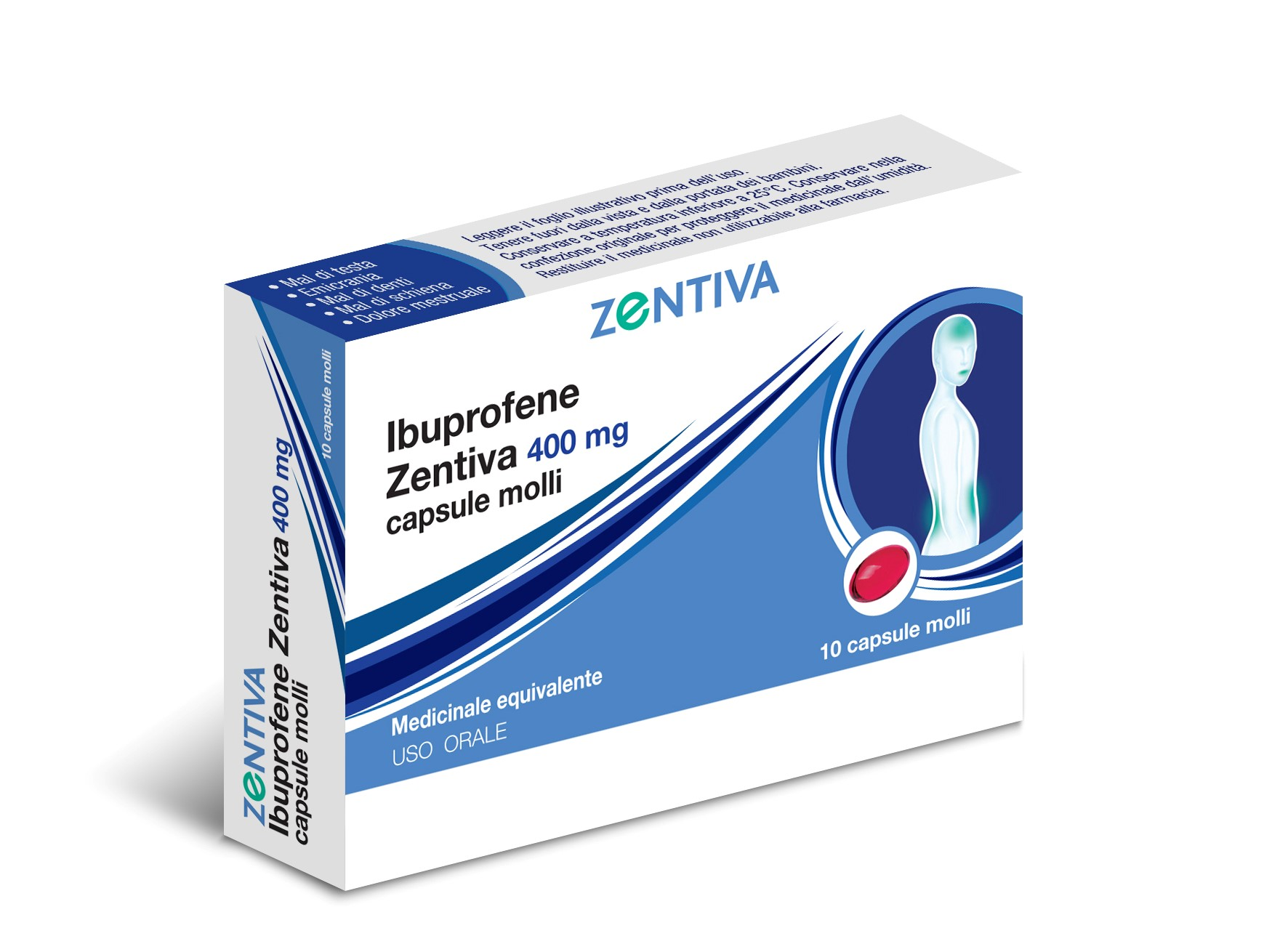 IBUPROFENE ZEN*10CPS MOL 400MG - farmachicca