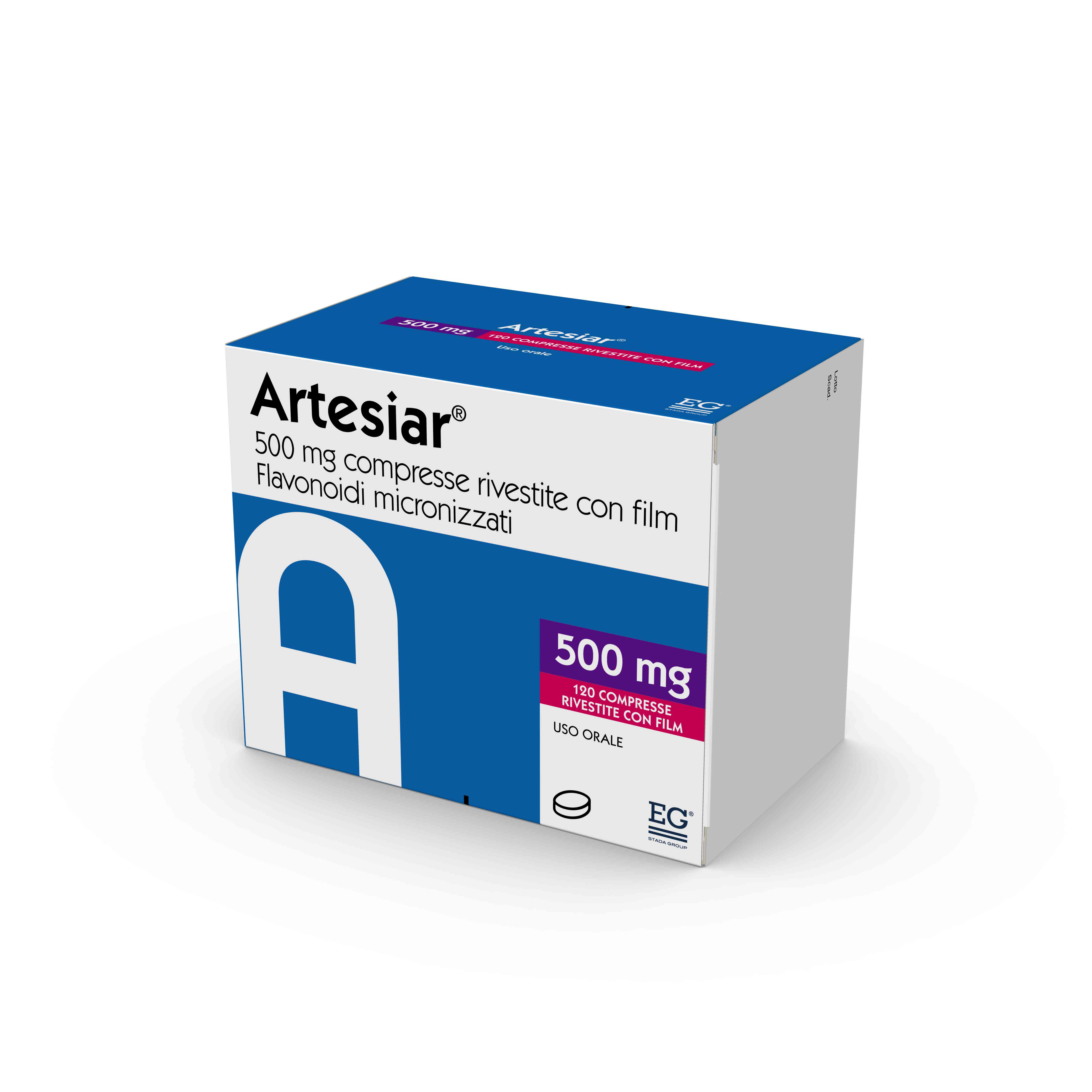 ARTESIAR*120CPR RIV 500MG - farmachicca
