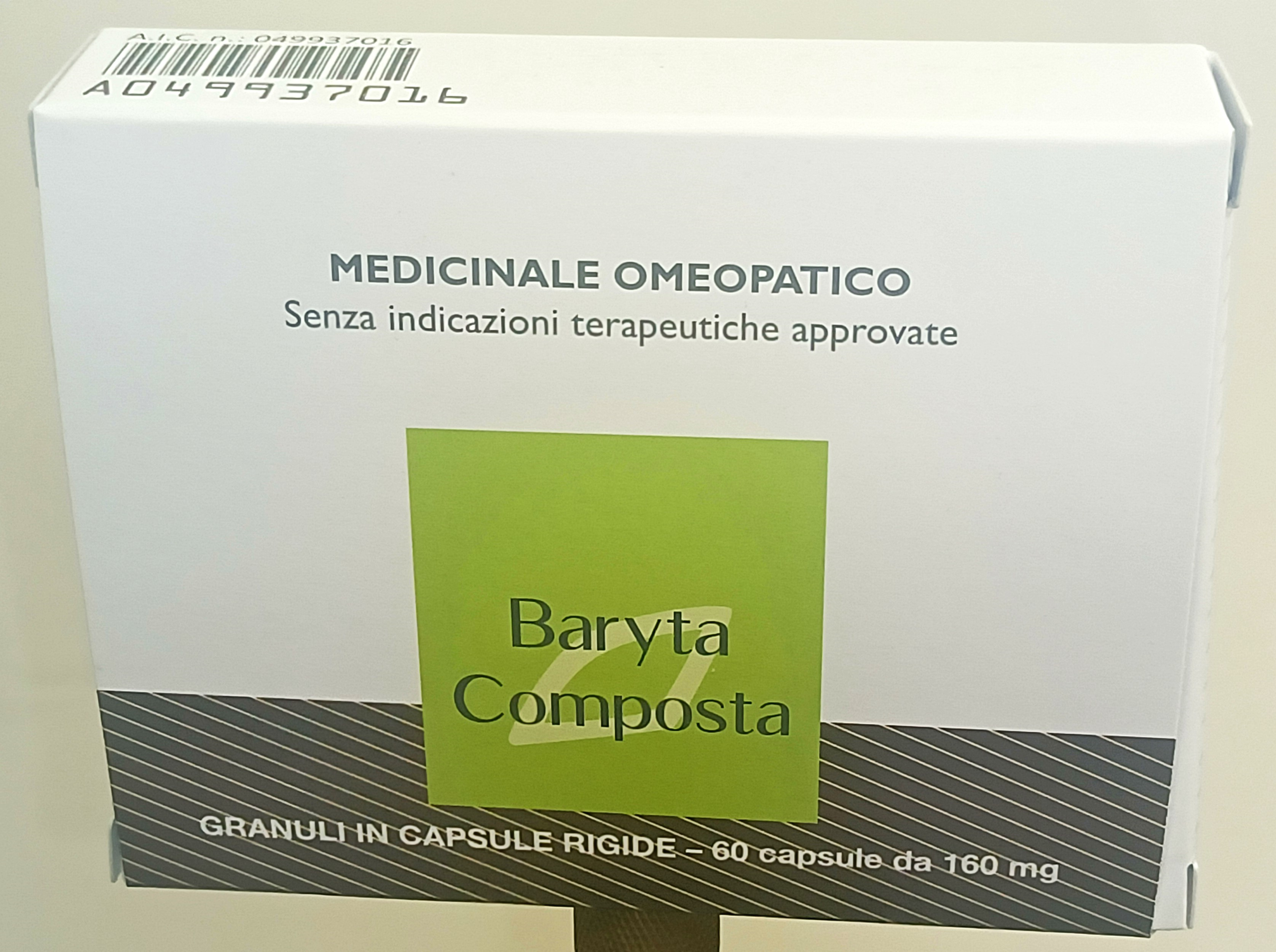 BARYTA COMPOSTA*60CPS 160MG - farmachicca