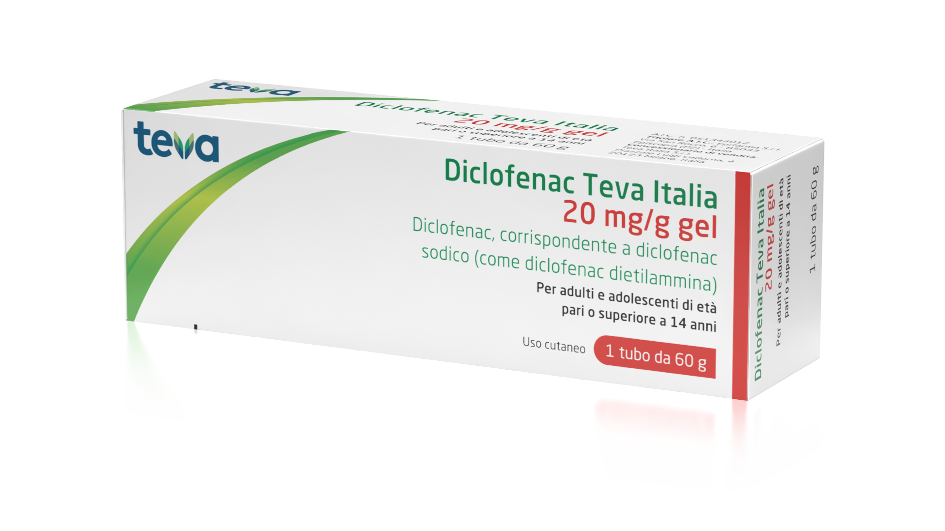 DICLOFENAC TE*GEL 60G 20MG/G - farmachicca