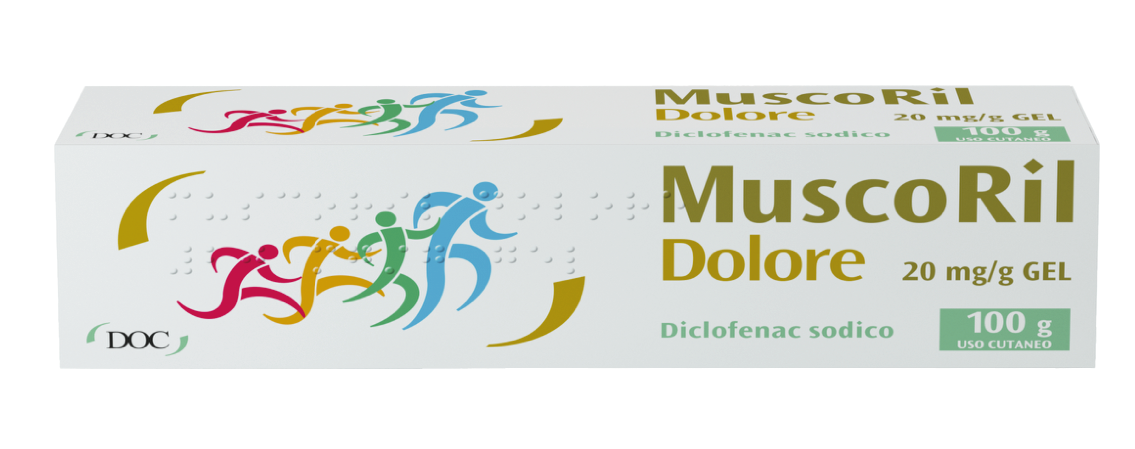 MUSCORIL DOLORE*GEL100G 20MG/G - farmachicca