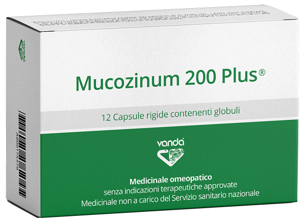 VANDA MUCOZINUM 200 PLUS 12 CAPSULE - farmachicca