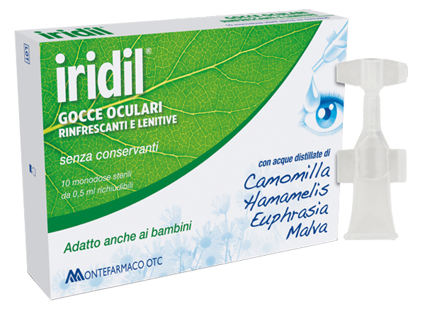 Iridil Gocce Oculari Rinfrescanti E Lenitive 10 Flaconi Da 0,5ml - farmachicca