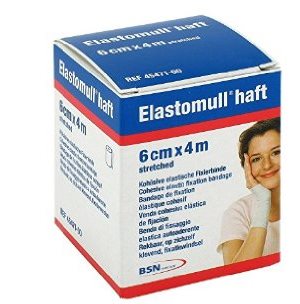 BENDA ELASTICA AUTOADESIVA ELASTOMULL HAFT COMPRESSIONE FORTE 6X400 CM - farmachicca
