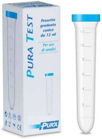 PROVETTA PER URINE PURA TEST GRADUATA CONICA 12 ML - farmachicca