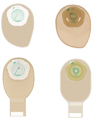 SACCA COLOSTOMIA FONDO CHIUSO COLORE BEIGE MISURA 15/70MM 30 PEZZI - farmachicca