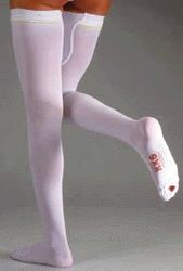 ALBERT ANDRE' ARTICOLO 700 KK6 CALZA AUTOREGGENTE A-G ANTITROMBOSI CON TASSELLO PUNTA APERTA LYCRA MM HG 18-24 COLORE BIANCO TAGLIA L-STANDARD - farmachicca