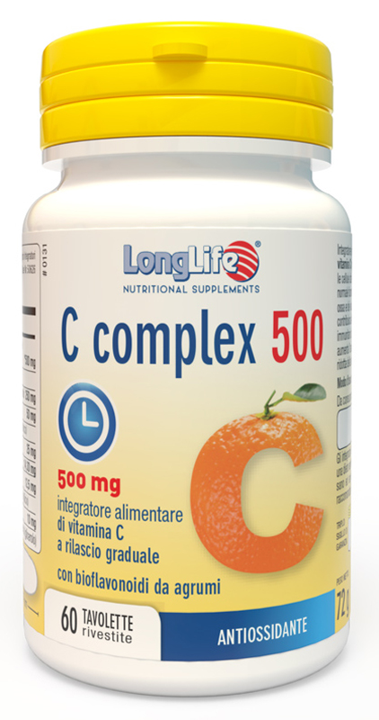 LONGLIFE C COMPLEX 500 TIME RELEASED 60 TAVOLETTE RIVESTITE - farmachicca