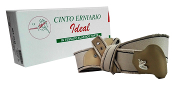 CINTO ERNIARIO IDEAL IN TESSUTO ELASTICO FORTE DESTRO GRIGIO FRANGIATO 105CM - farmachicca