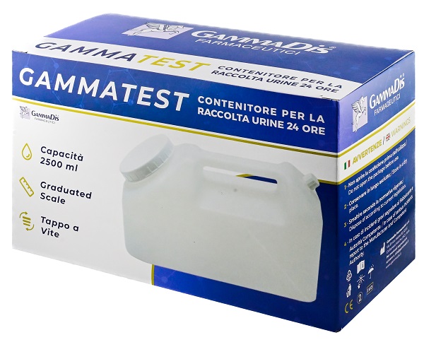 CONTENITORE STERILE PER LA RACCOLTA URINA GAMMASI 24H 2500 ML GAMMADIS - farmachicca