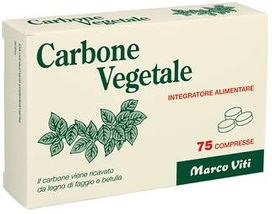CARBONE VEGETALE 75 COMPRESSE - farmachicca