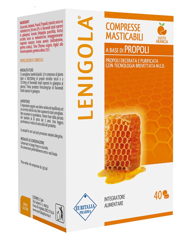 LENIGOLA COMPRESSE MASTICABILI ARANCIA 40 COMPRESSE - farmachicca