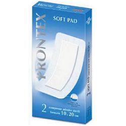 GARZA COMPRESSA PRONTEX SOFT PAD AUTOADESIVA 10X20CM 2 PEZZI - farmachicca