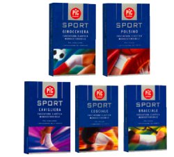 GINOCCHIERA PIC SPORT 222712 ELASTICA MONO ESTENSIBILE PER FISSARE STABILIZZARE E CONTENERE LE ARTICOLAZIONI MISURA MEDIA - farmachicca