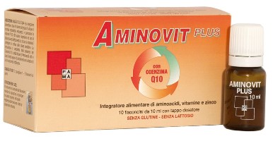 AMINOVIT PLUS COENZIMA Q10 10 FLACONCINI 10 ML - farmachicca