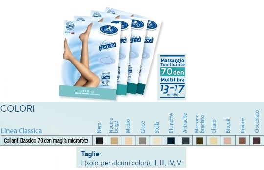 SAUBER COLLANT 70 DENARI MAGLIA MICRORETE NEUTRO BEIGE 4 LINEA CLASSICA - farmachicca
