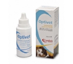 OPTIVET DETERGENTE PER OCCHI PER CANI E GATTI FLACONE 50 ML - farmachicca
