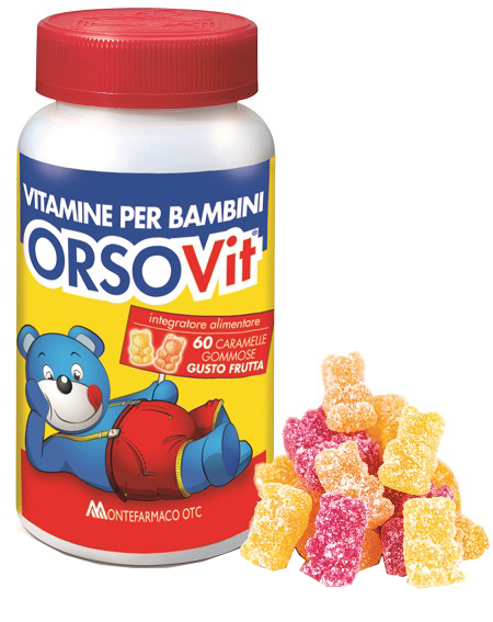 ORSOVIT CARAMELLE GOMMOSE VITAMINA BB SENZA GLUTINE 60 PEZZI - farmachicca