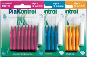 PLAKKONTROL SCOVOLINO CON MANICO MIDI 0,7 8 PEZZI - farmachicca