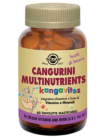 CANGURINI MULTINUTRIENTS FRUTTI TROPICALI 60 COMPRESSE - farmachicca