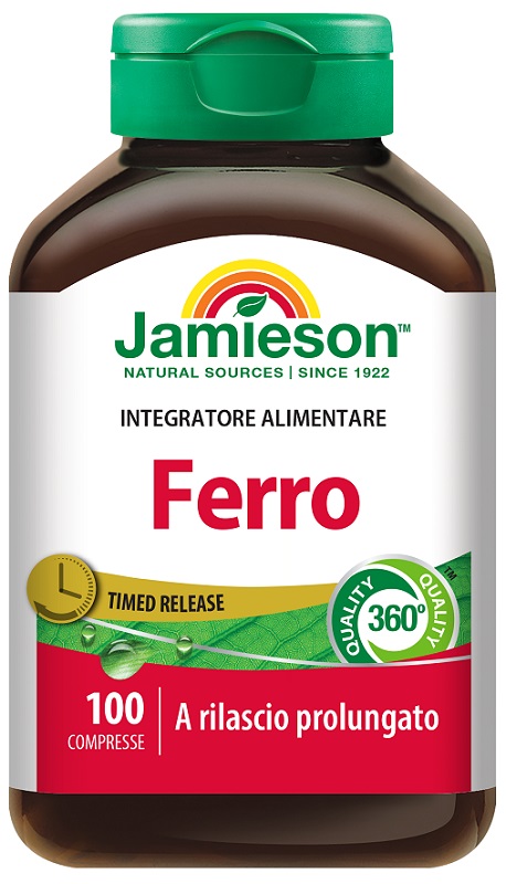 FERRO A RILASCIO PROLUNGATO JAMIESON 100 COMPRESSE - farmachicca