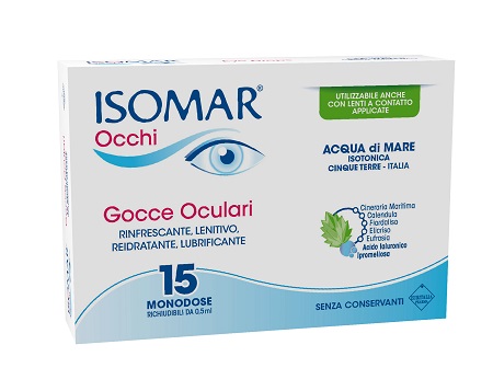ISOMAR OCCHI GOCCE OCULARI ALL'ACIDO IALURONICO 0,20% 15 FLACONCINI - farmachicca