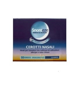 CEROTTO NASALE SNOREEZE CLASSICO M 10 PEZZI - farmachicca